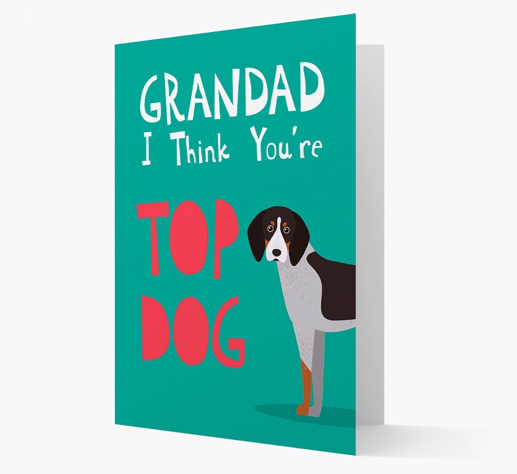 Grandad You're Top Dog: Personalised {breedFullName} Card