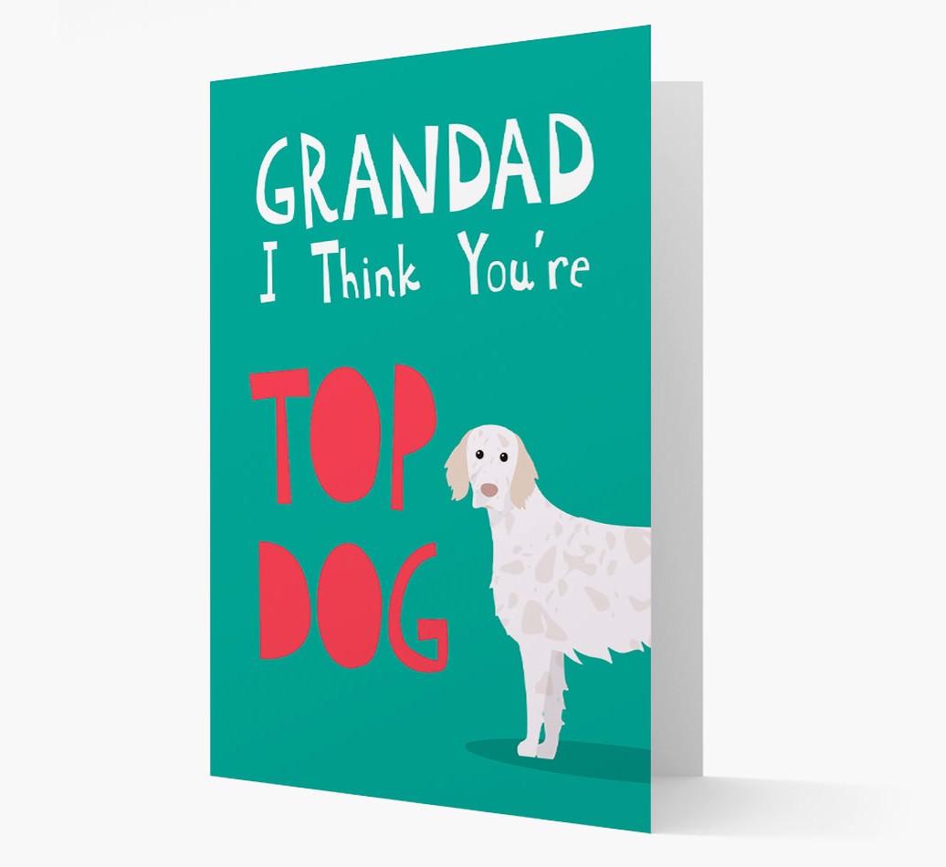 Grandad You're Top Dog: Personalised {breedFullName} Card