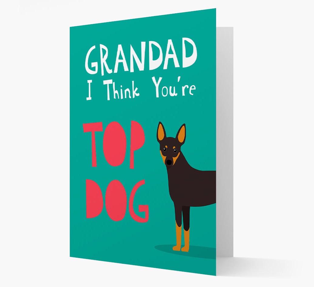 Grandad You're Top Dog: Personalised {breedFullName} Card