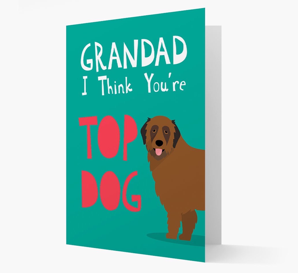Grandad You're Top Dog: Personalised {breedFullName} Card