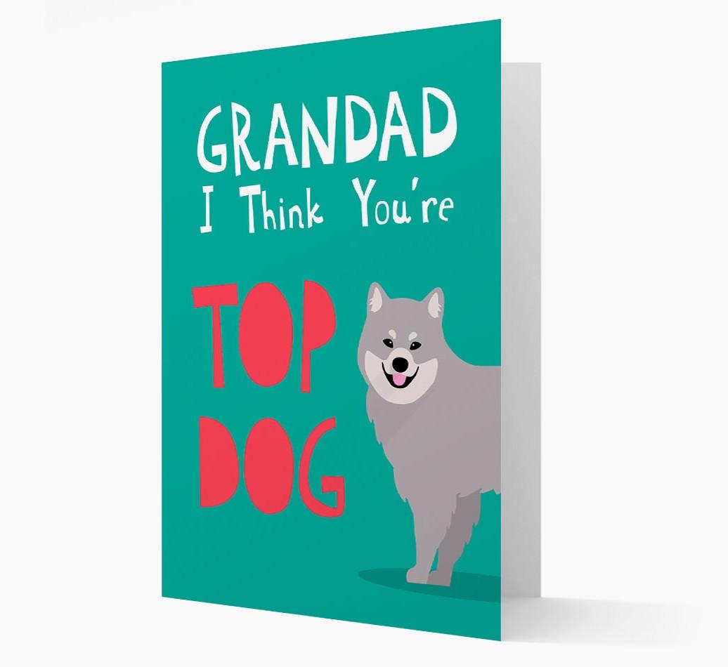 Grandad You're Top Dog: Personalised {breedFullName} Card
