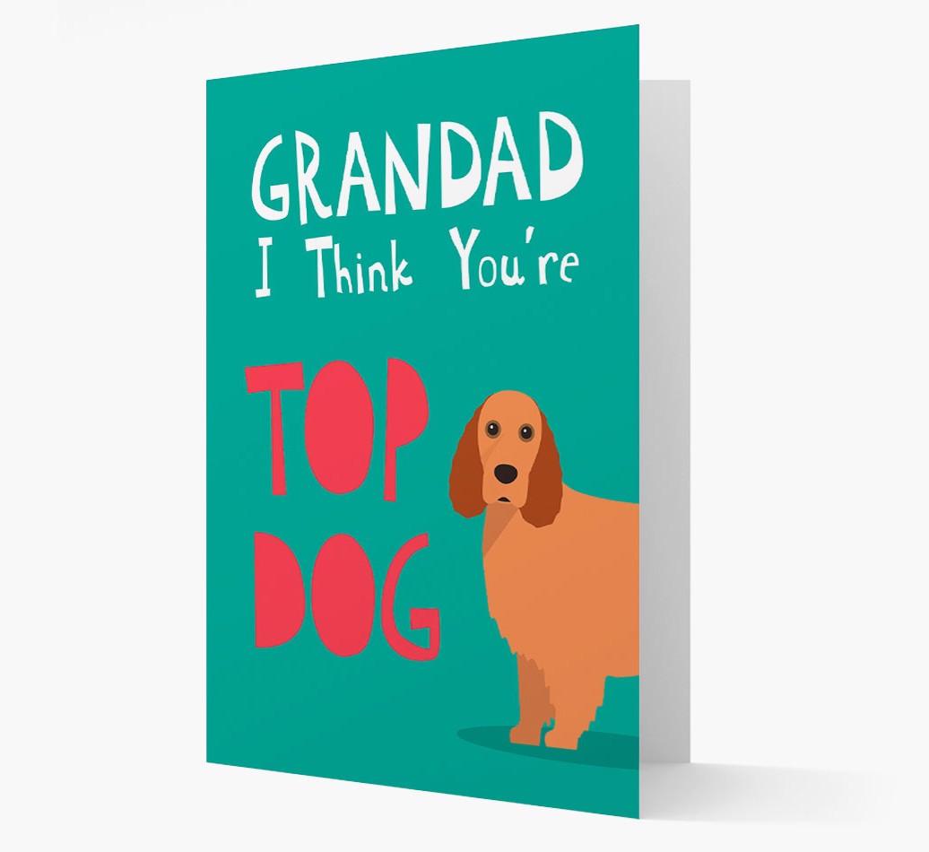Grandad You're Top Dog: Personalised {breedFullName} Card