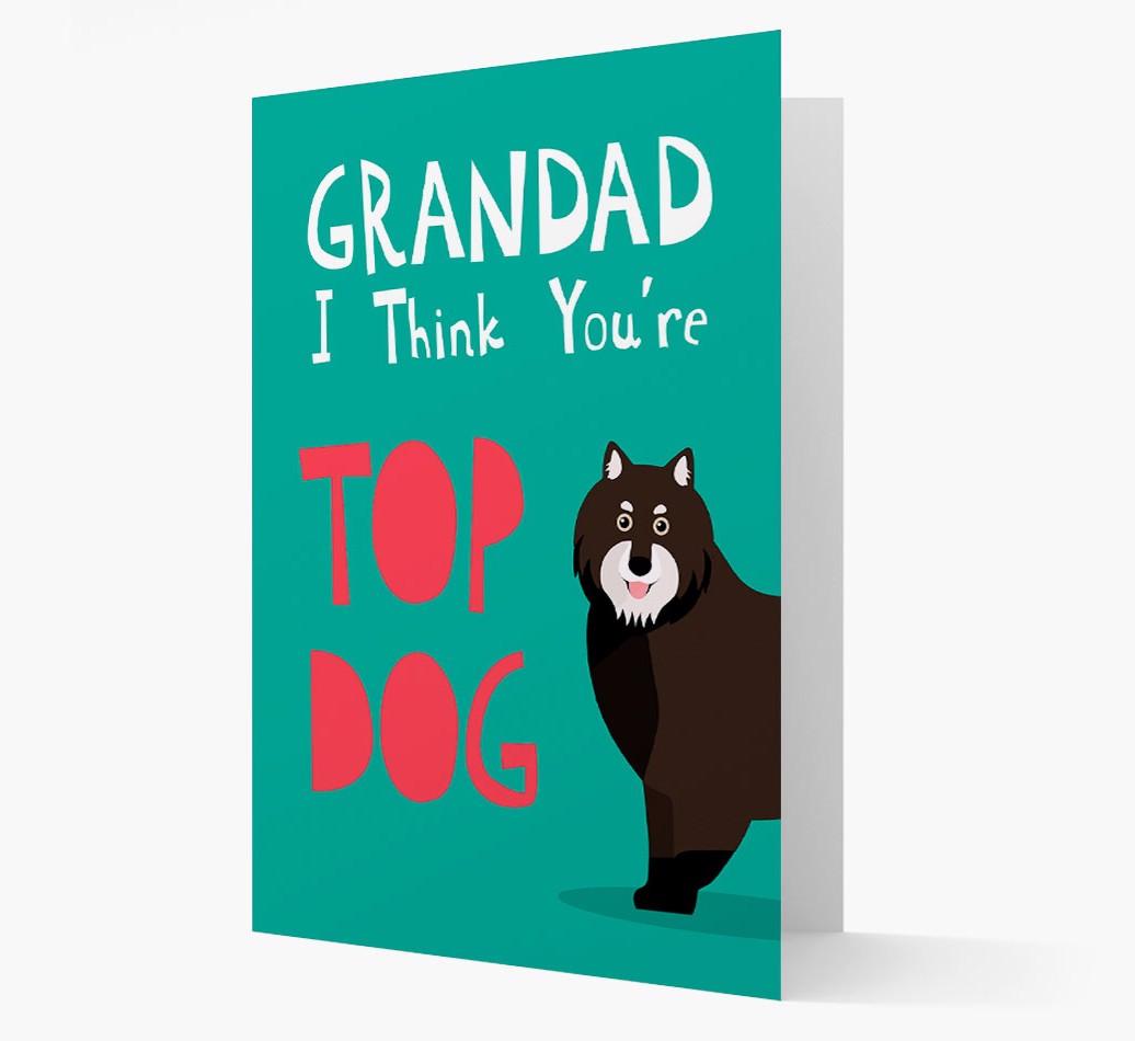 Grandad You're Top Dog: Personalised {breedFullName} Card