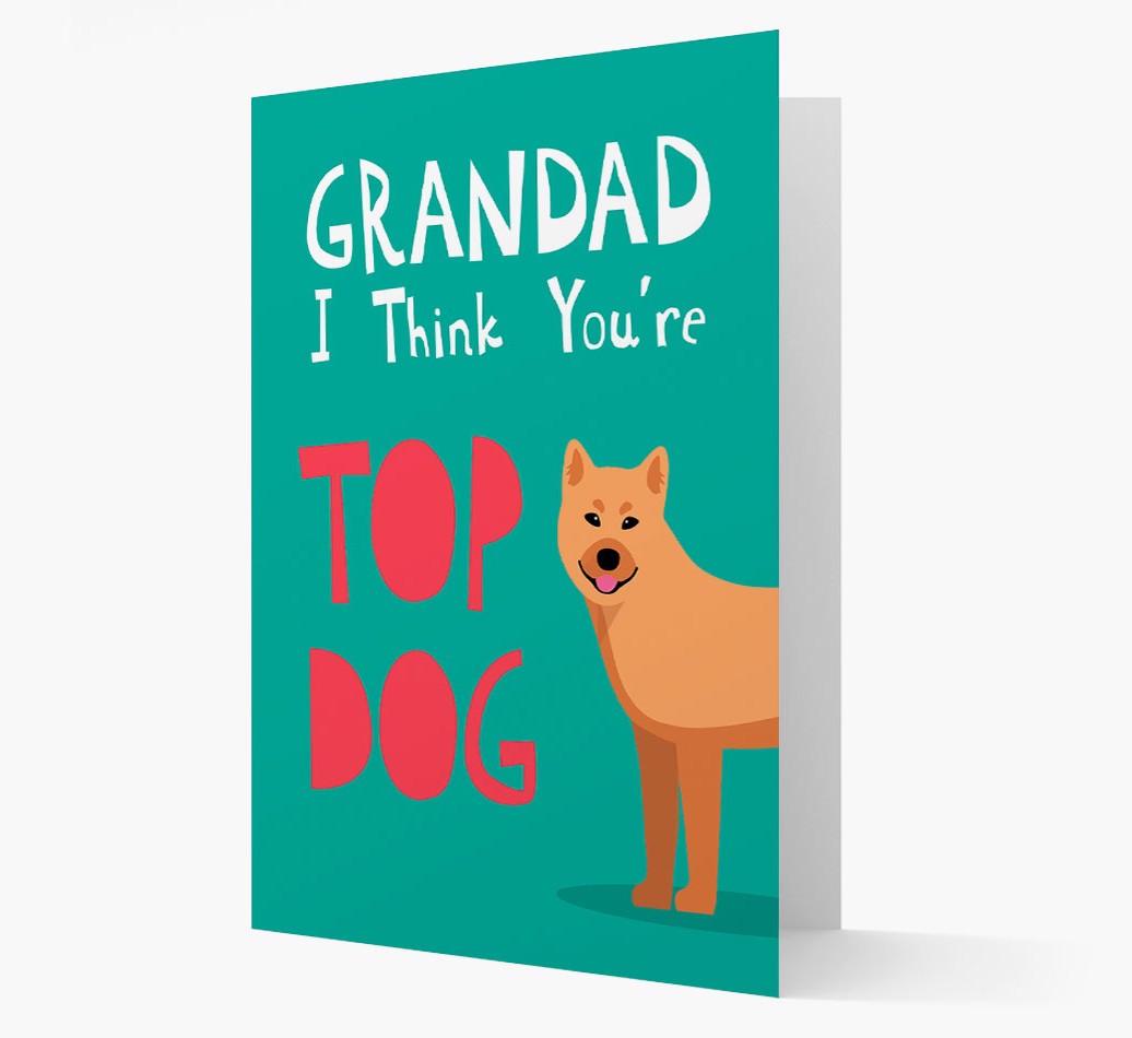 Grandad You're Top Dog: Personalised {breedFullName} Card