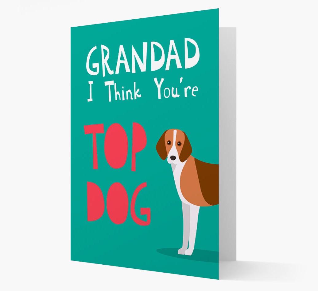 Grandad You're Top Dog: Personalised {breedFullName} Card