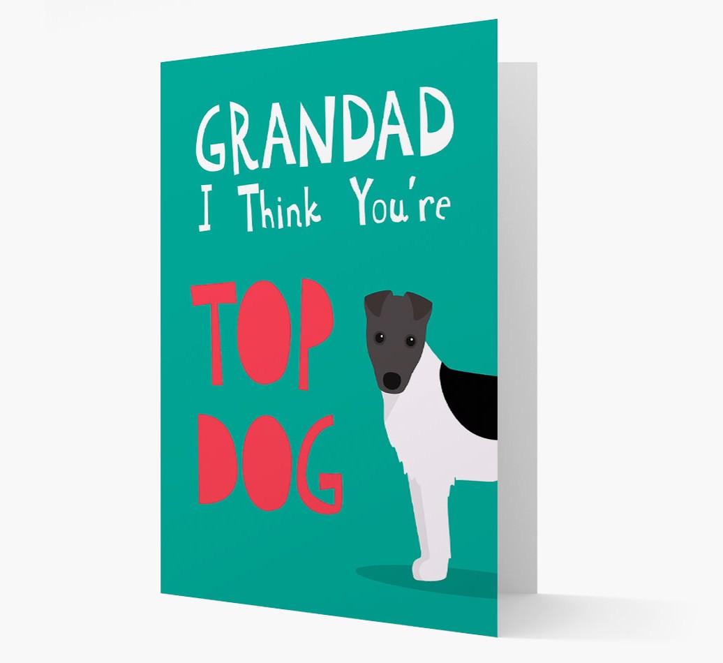 Grandad You're Top Dog: Personalised {breedFullName} Card
