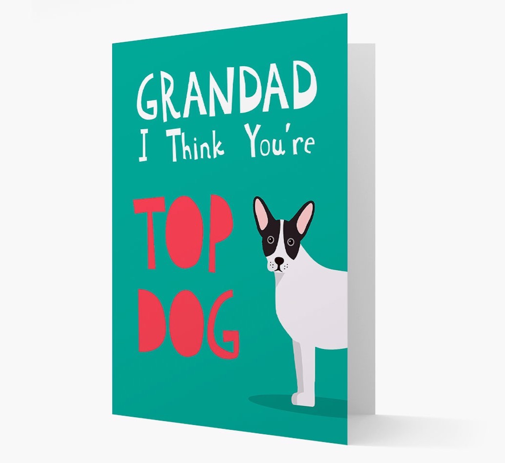 Grandad You're Top Dog: Personalised {breedFullName} Card