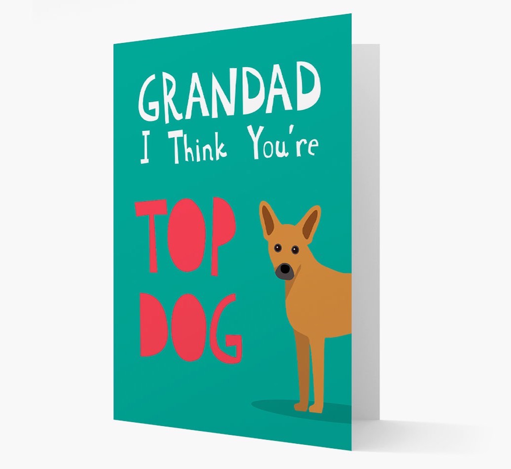 Grandad You're Top Dog: Personalised {breedFullName} Card