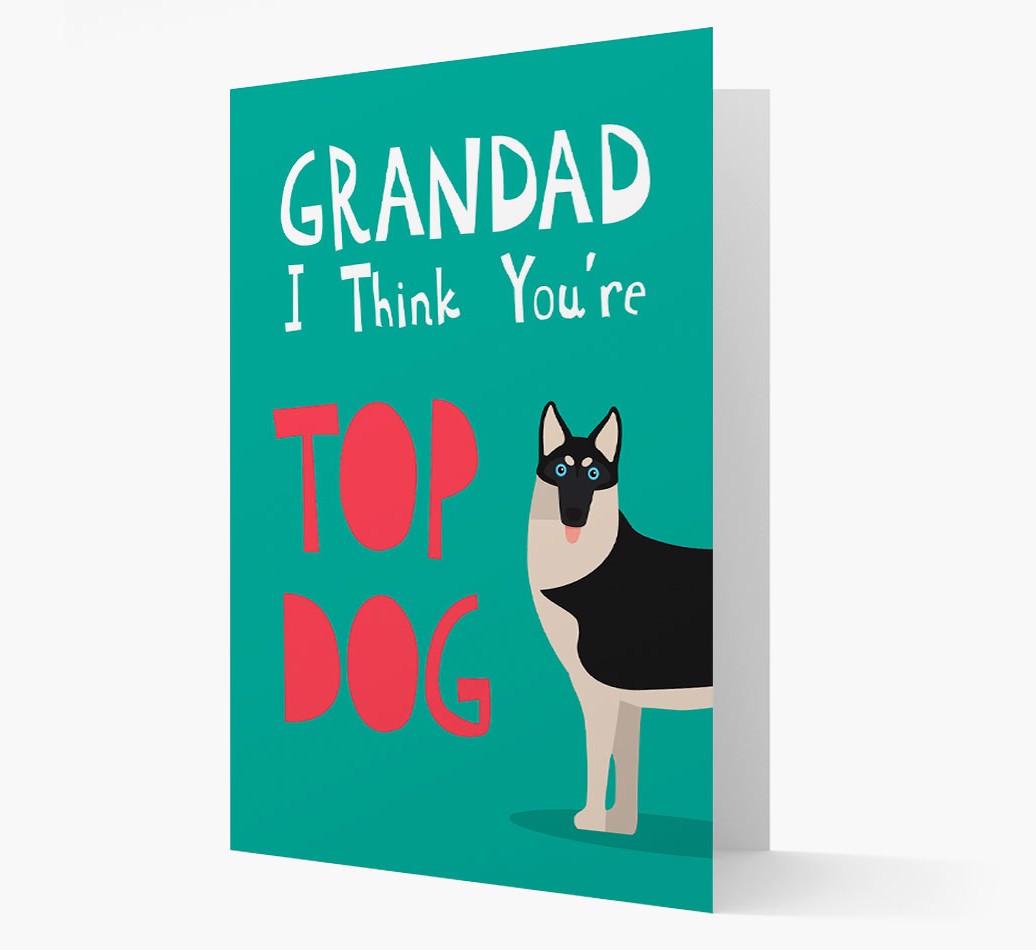 Grandad You're Top Dog: Personalised {breedFullName} Card