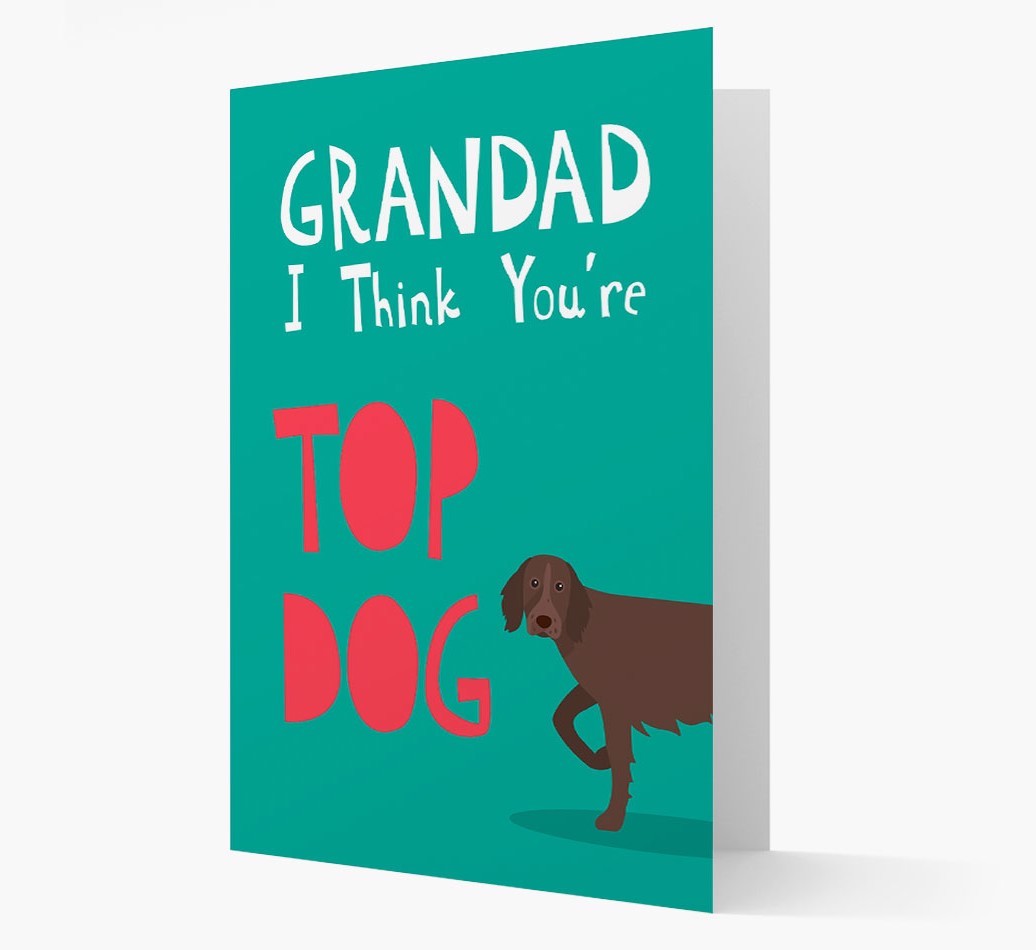 Grandad You're Top Dog: Personalised {breedFullName} Card