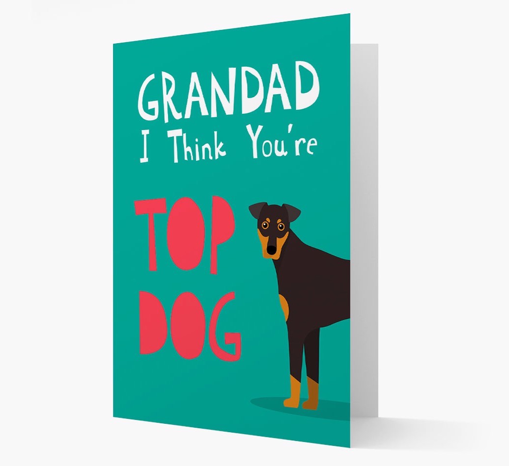 Grandad You're Top Dog: Personalised {breedFullName} Card
