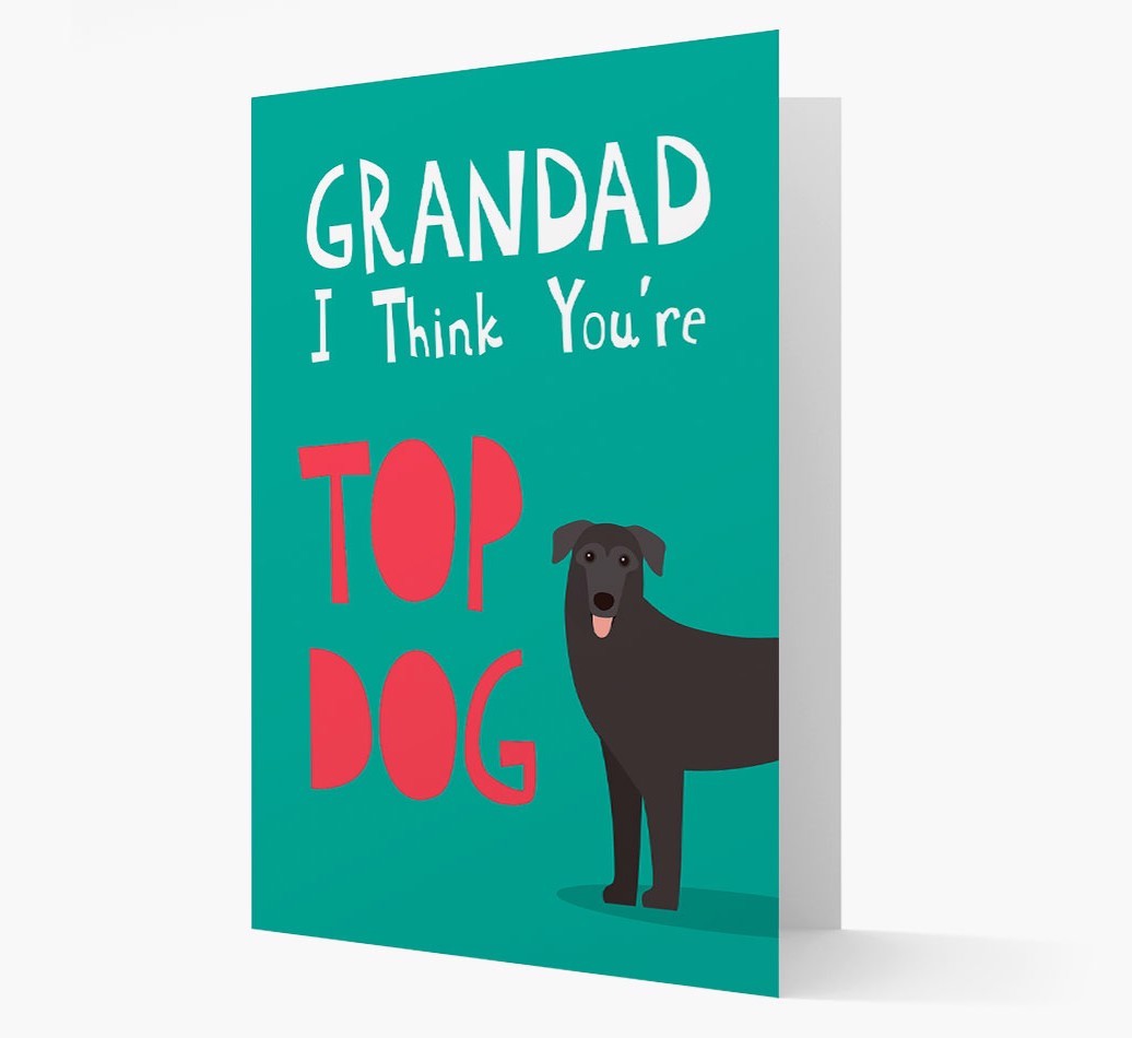 Grandad You're Top Dog: Personalised {breedFullName} Card