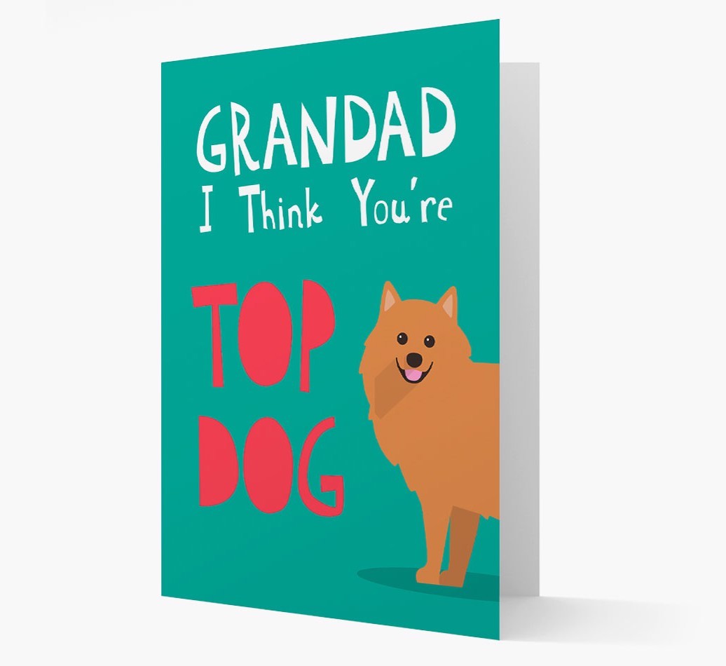 Grandad You're Top Dog: Personalised {breedFullName} Card