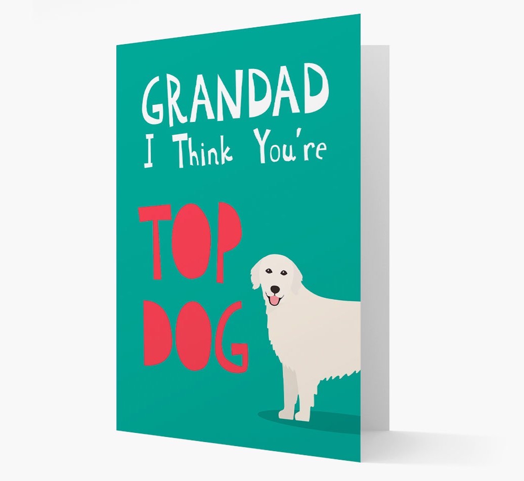Grandad You're Top Dog: Personalised {breedFullName} Card