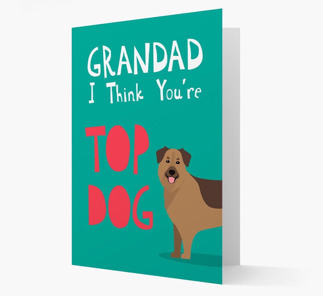 Grandad You're Top Dog: Personalised {breedFullName} Card