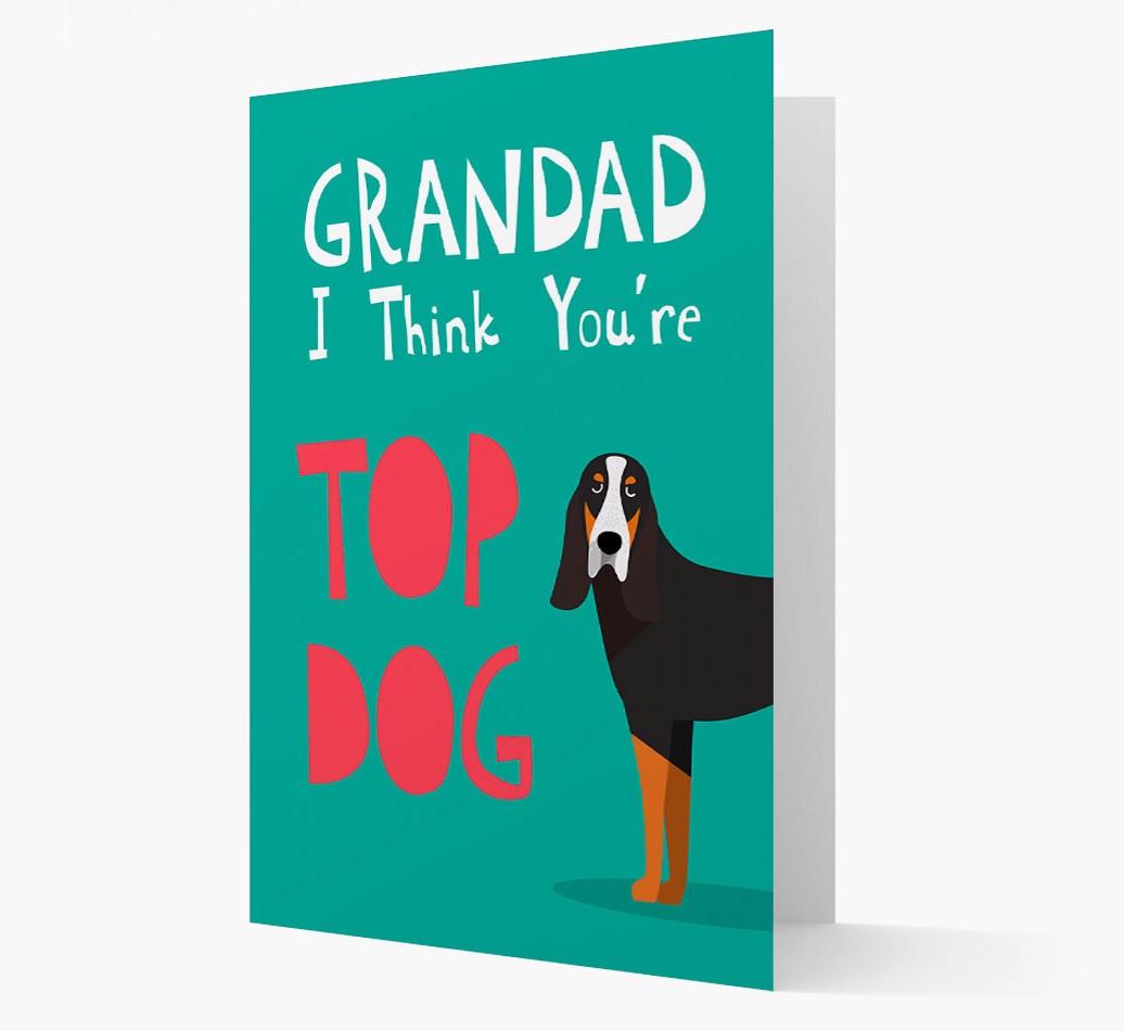 Grandad You're Top Dog: Personalised {breedFullName} Card