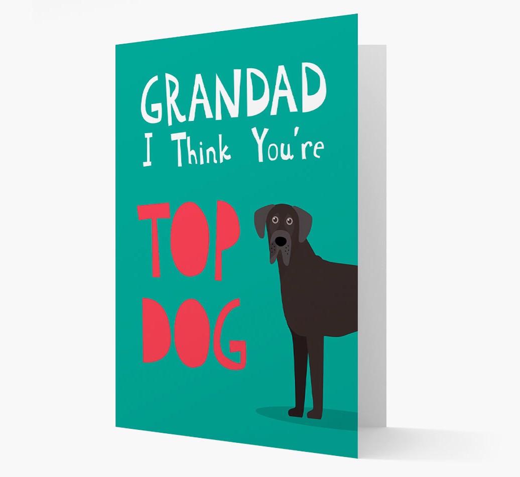 Grandad You're Top Dog: Personalised {breedFullName} Card