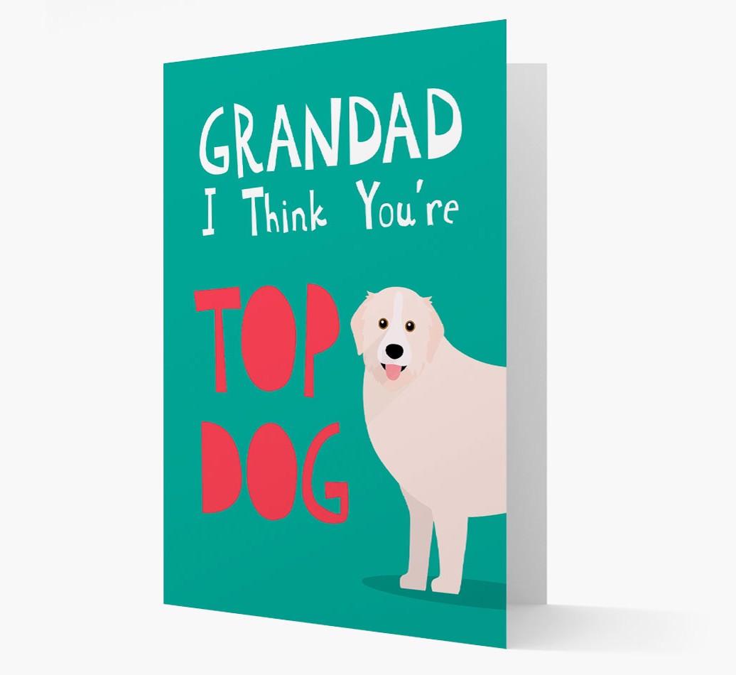 Grandad You're Top Dog: Personalised {breedFullName} Card