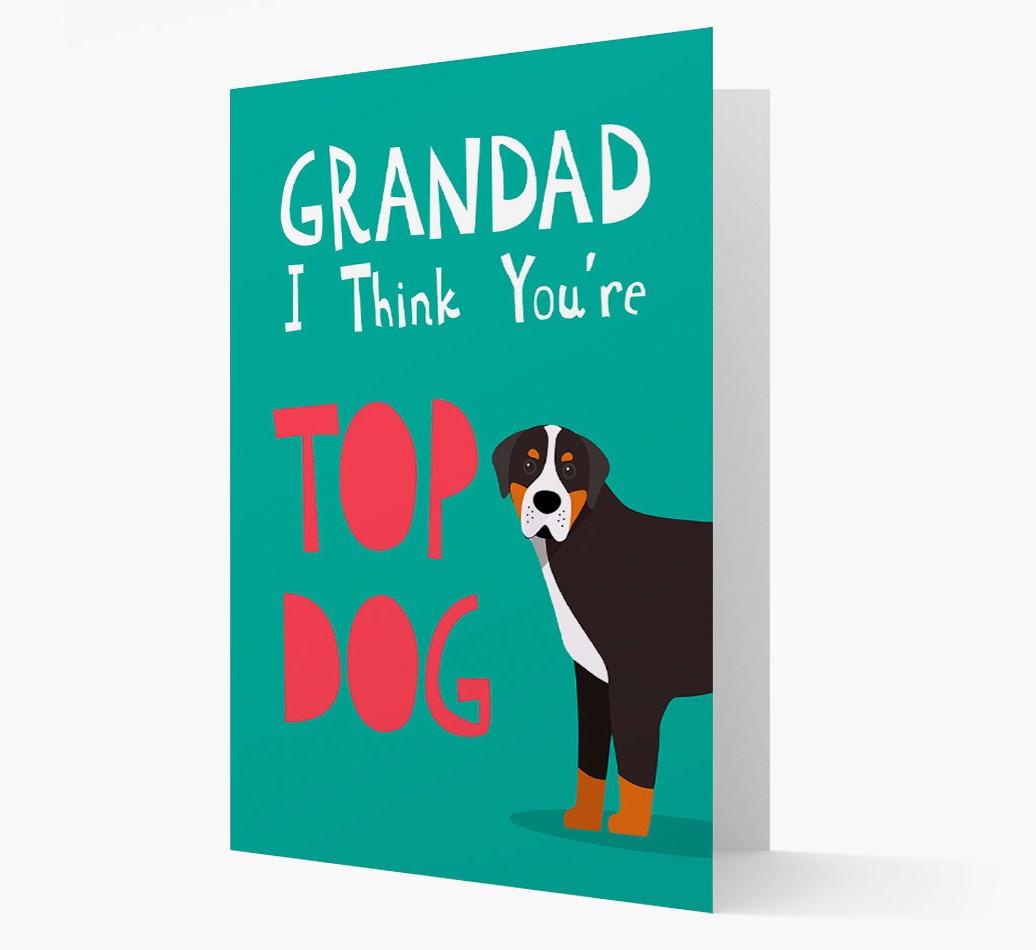 Grandad You're Top Dog: Personalised {breedFullName} Card
