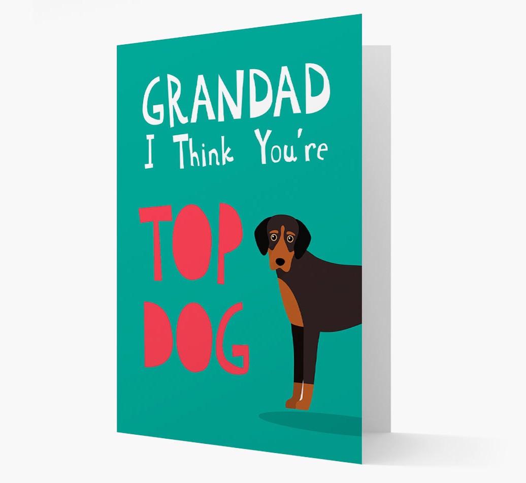 Grandad You're Top Dog: Personalised {breedFullName} Card