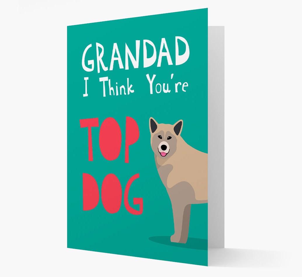 Grandad You're Top Dog: Personalised {breedFullName} Card