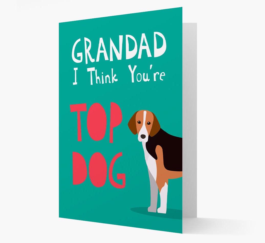 Grandad You're Top Dog: Personalised {breedFullName} Card