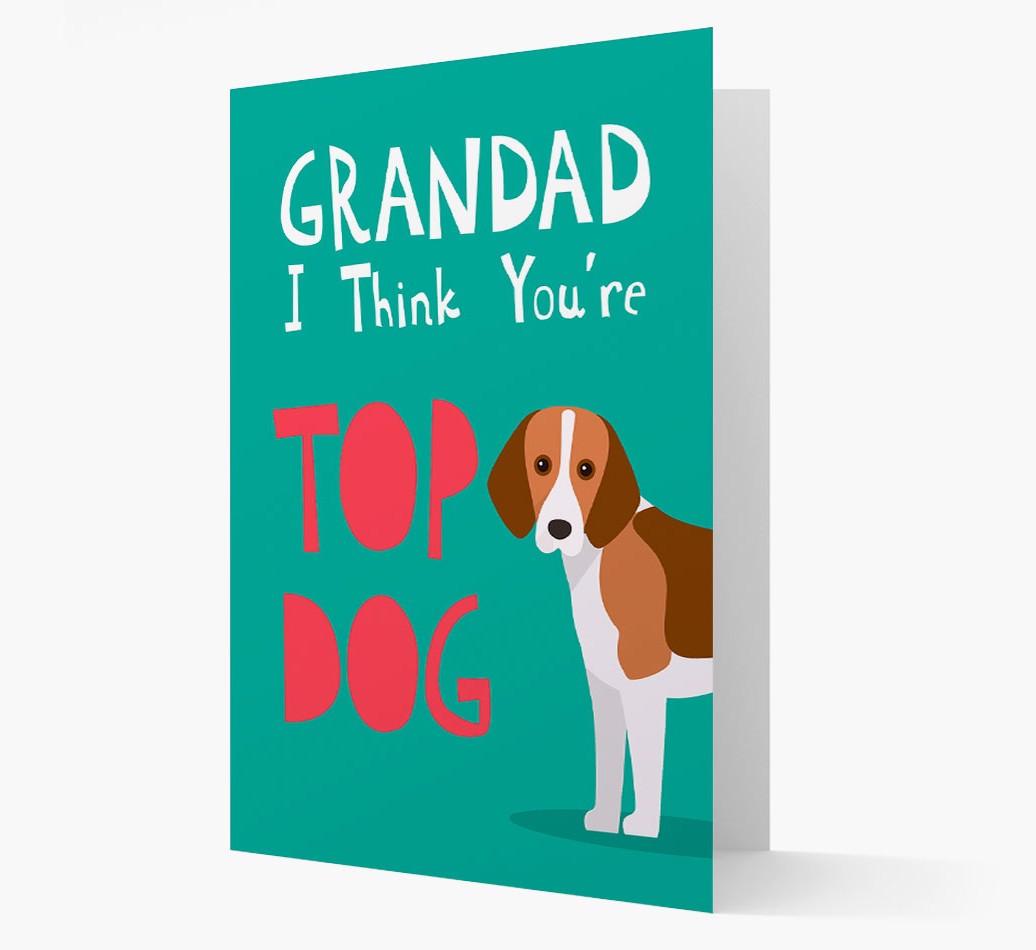 Grandad You're Top Dog: Personalised {breedFullName} Card