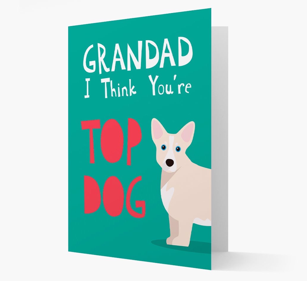 Grandad You're Top Dog: Personalised {breedFullName} Card