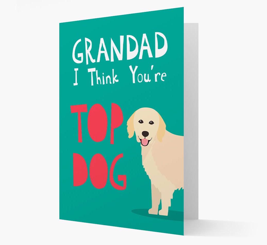 Grandad You're Top Dog: Personalised {breedFullName} Card