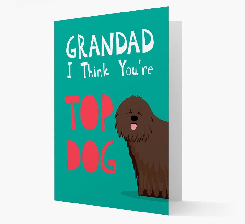Grandad You're Top Dog: Personalised {breedFullName} Card