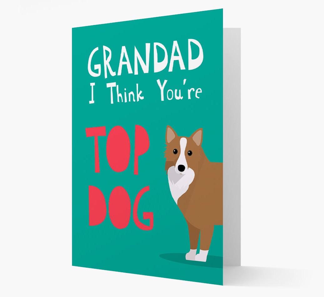 Grandad You're Top Dog: Personalised {breedFullName} Card