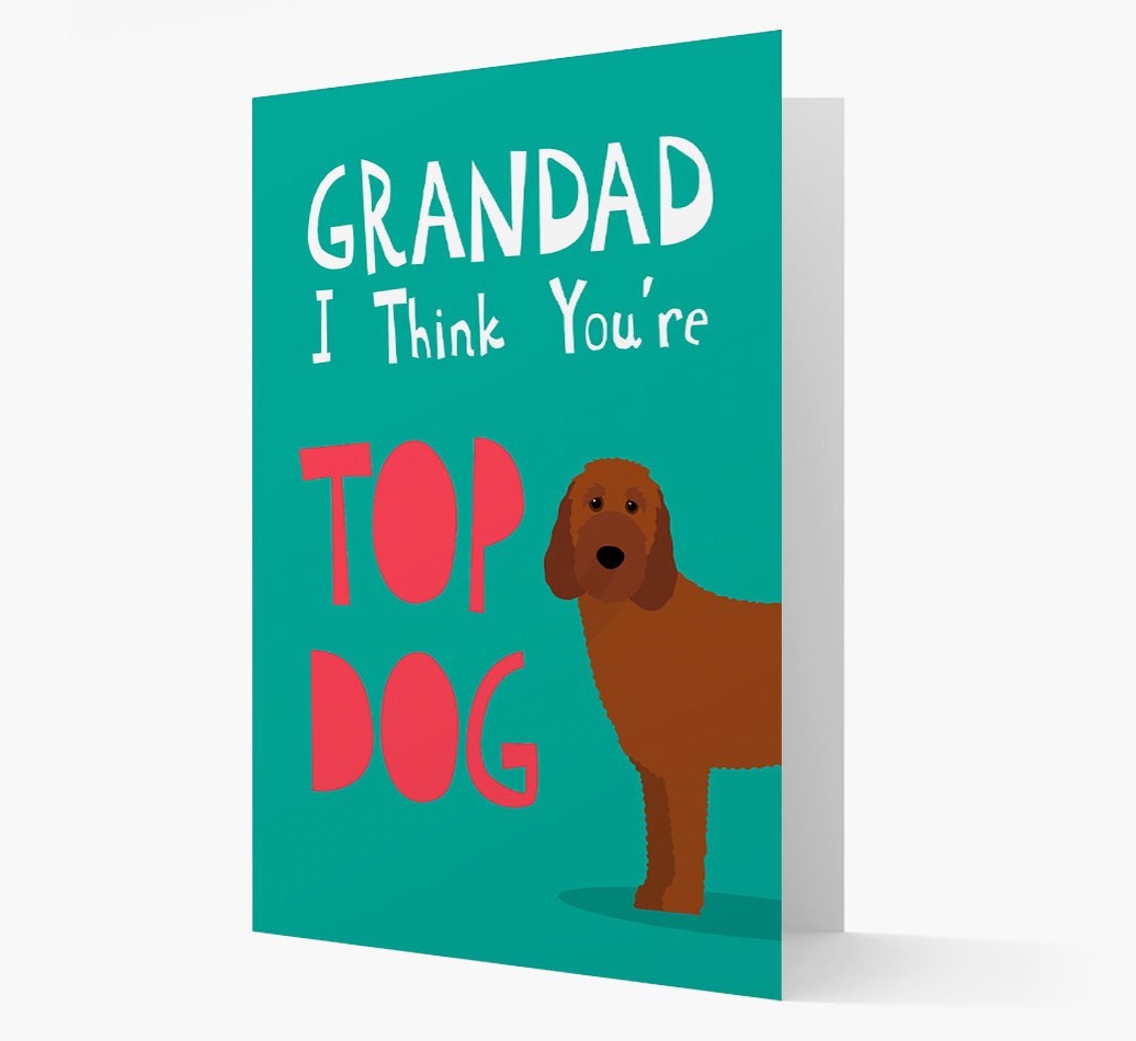 Grandad You're Top Dog: Personalised {breedFullName} Card