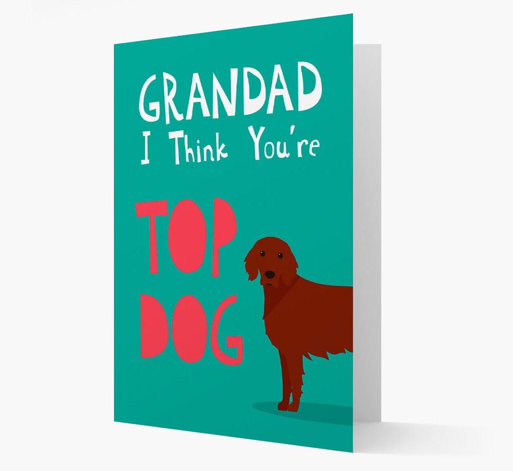 Grandad You're Top Dog: Personalised {breedFullName} Card