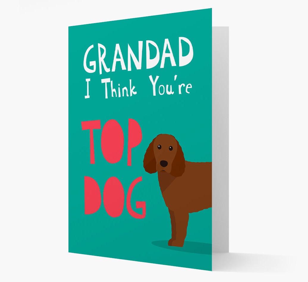 Grandad You're Top Dog: Personalised {breedFullName} Card