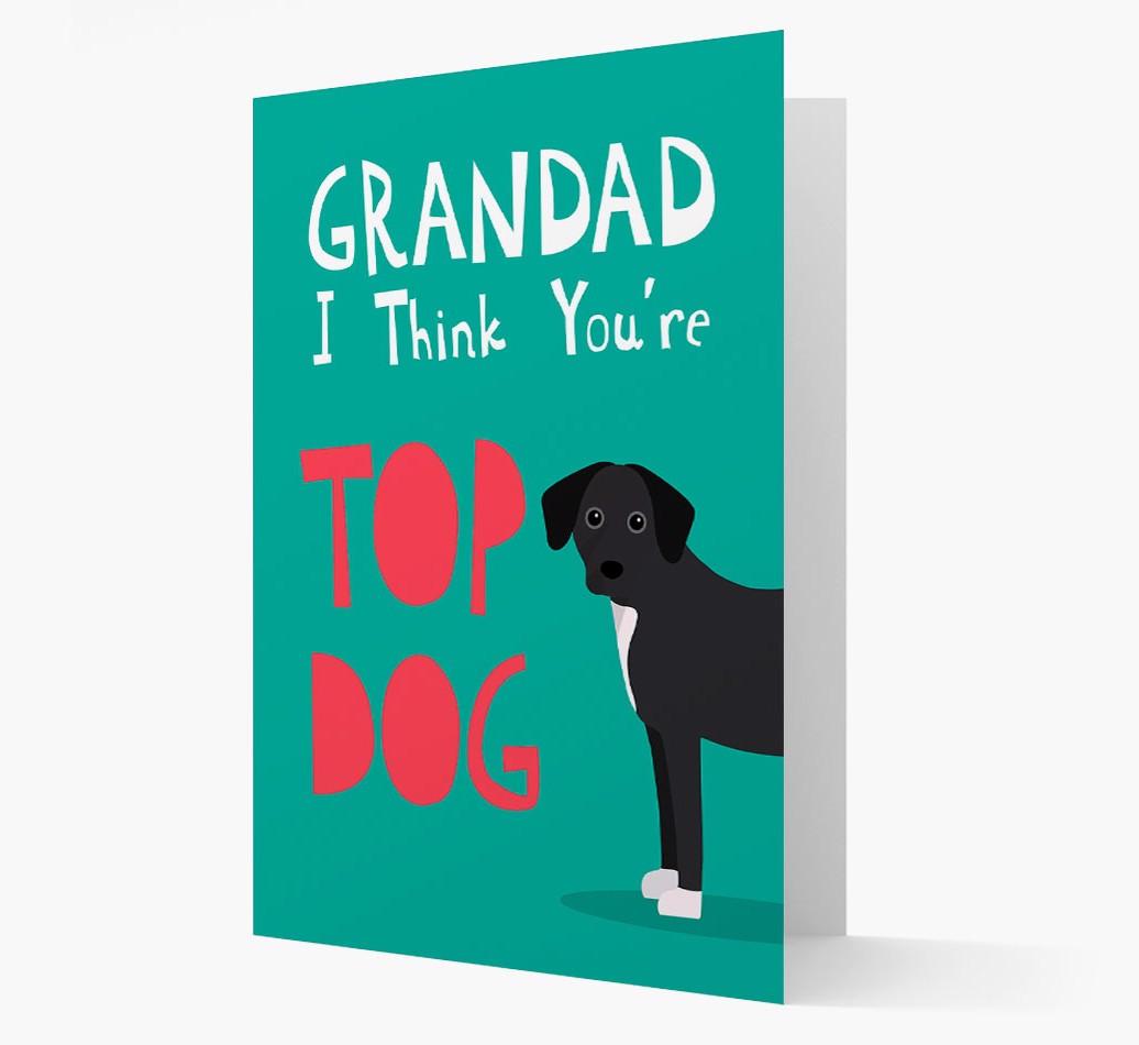 Grandad You're Top Dog: Personalised {breedFullName} Card