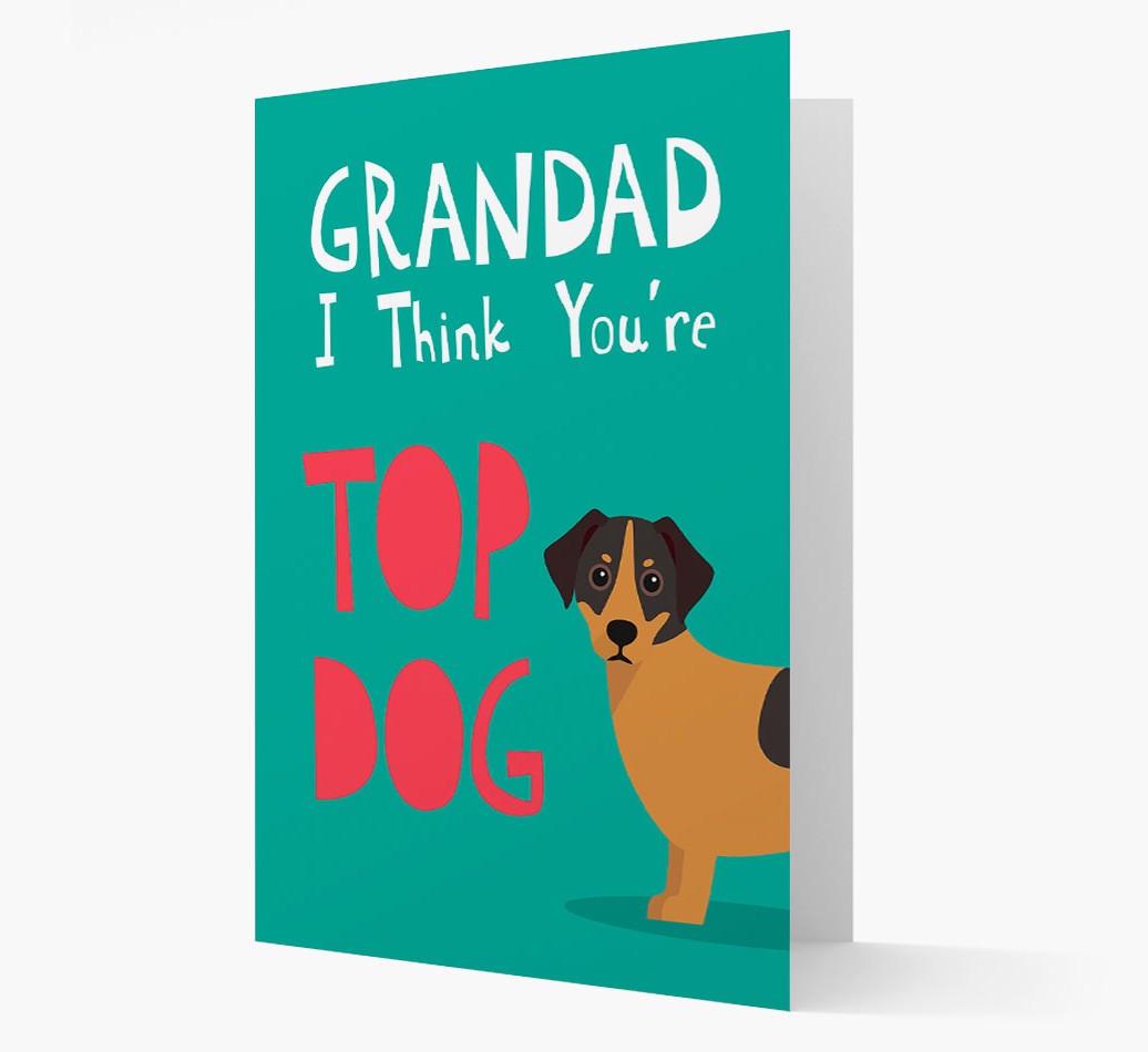 Grandad You're Top Dog: Personalised {breedFullName} Card