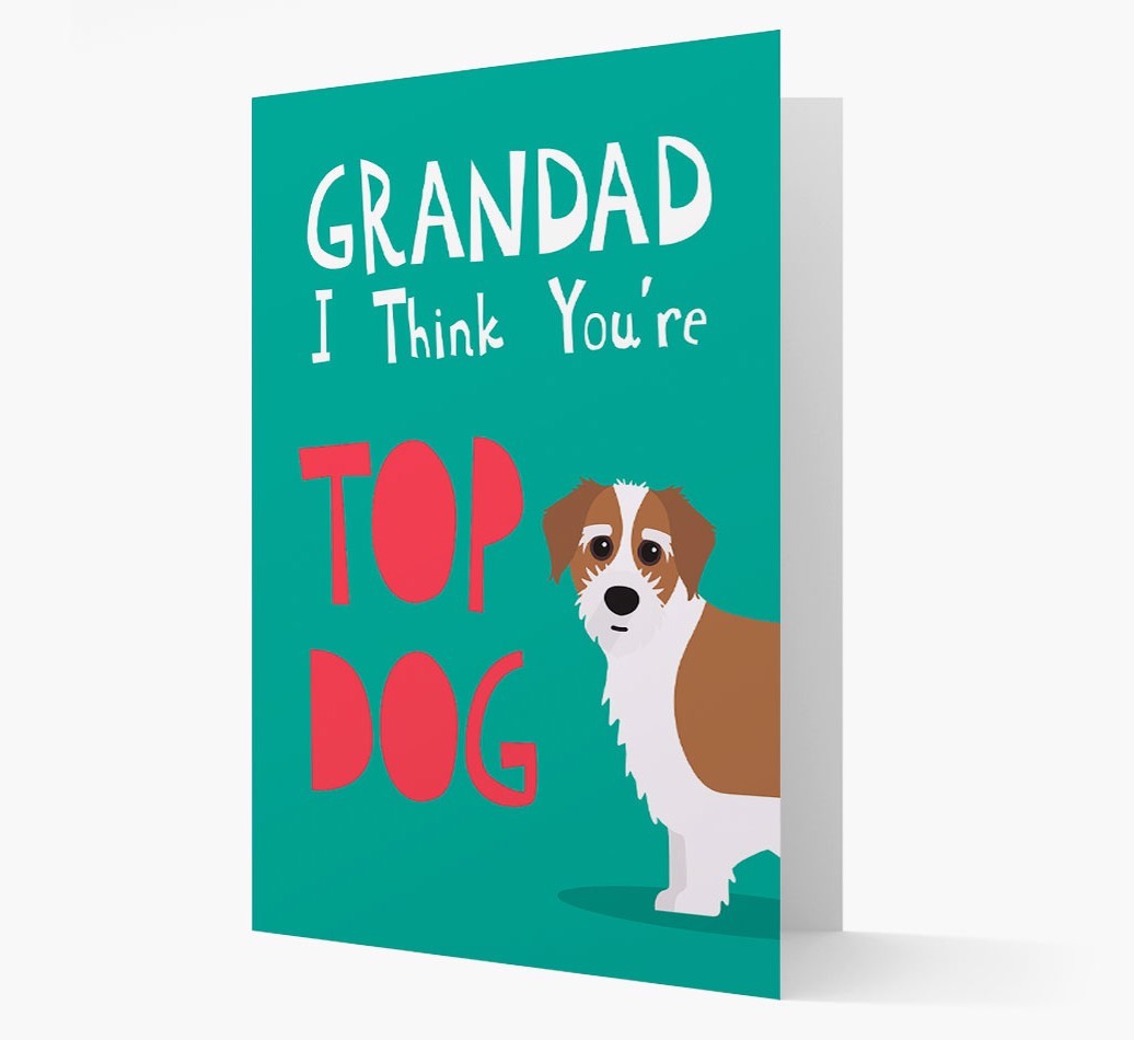 Grandad You're Top Dog: Personalised {breedFullName} Card