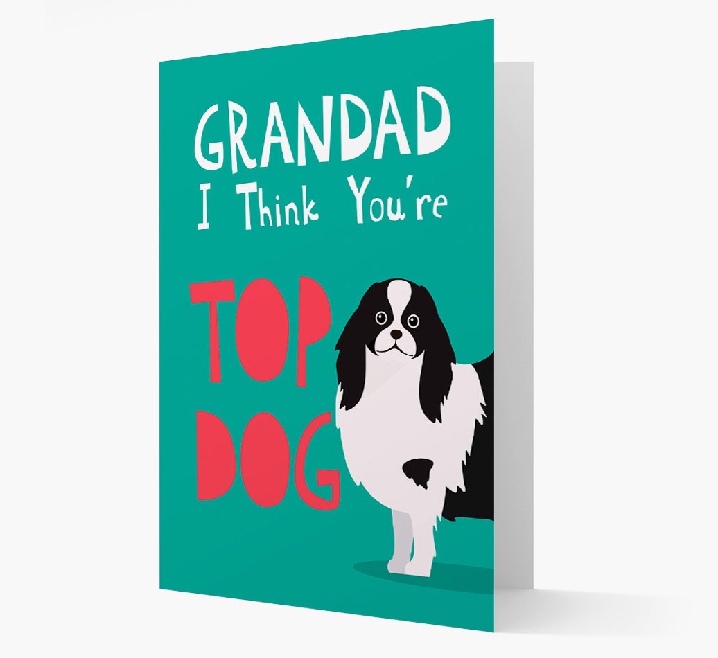 Grandad You're Top Dog: Personalised {breedFullName} Card