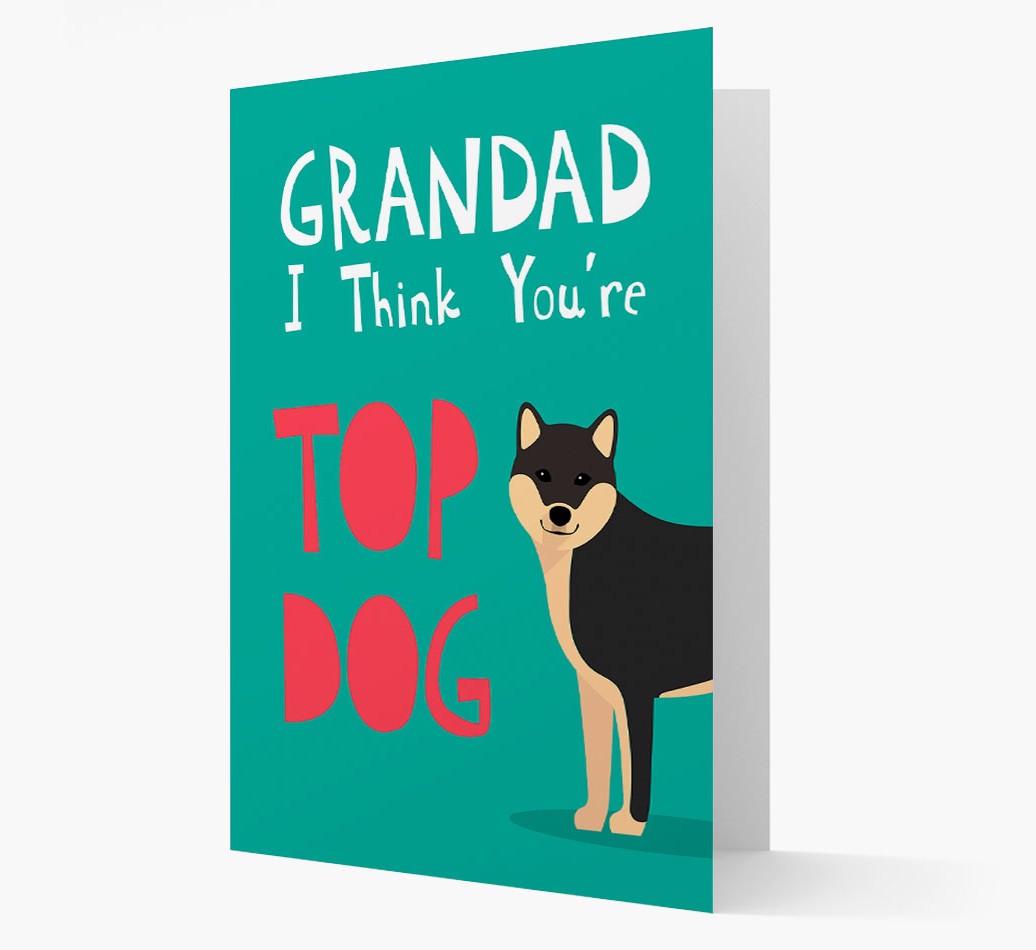 Grandad You're Top Dog: Personalised {breedFullName} Card