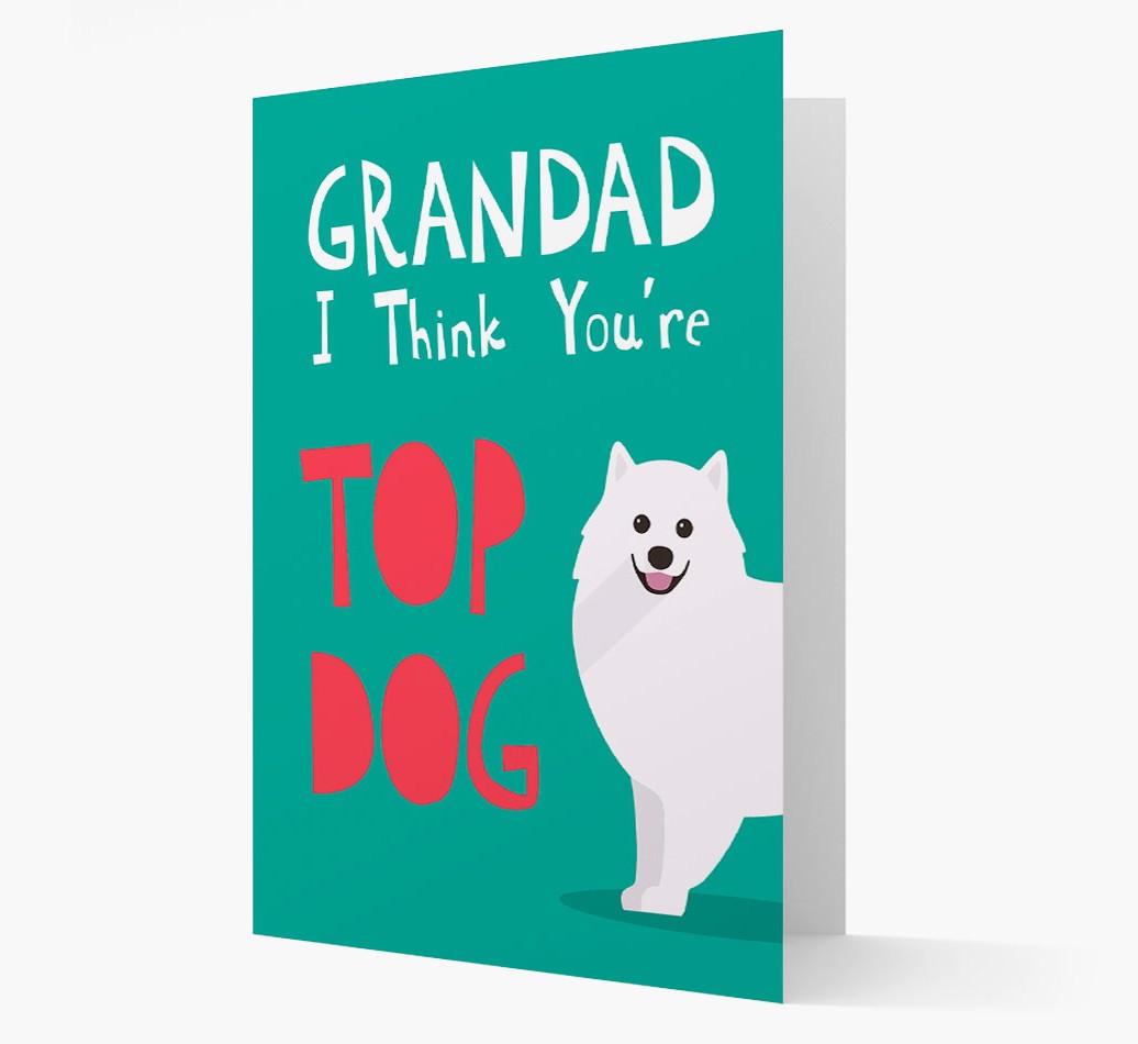Grandad You're Top Dog: Personalised {breedFullName} Card
