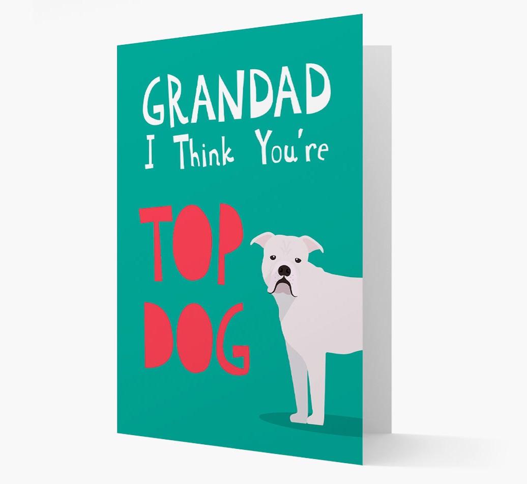 Grandad You're Top Dog: Personalised {breedFullName} Card