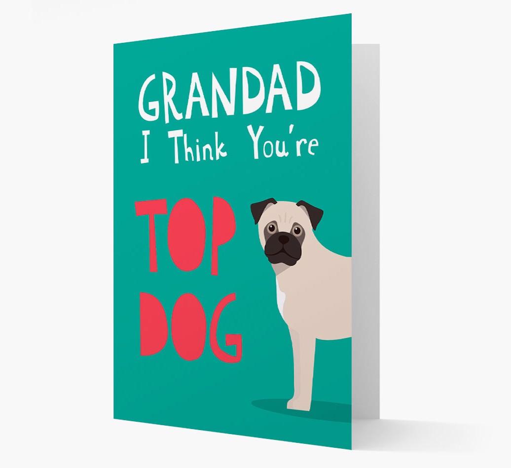 Grandad You're Top Dog: Personalised {breedFullName} Card