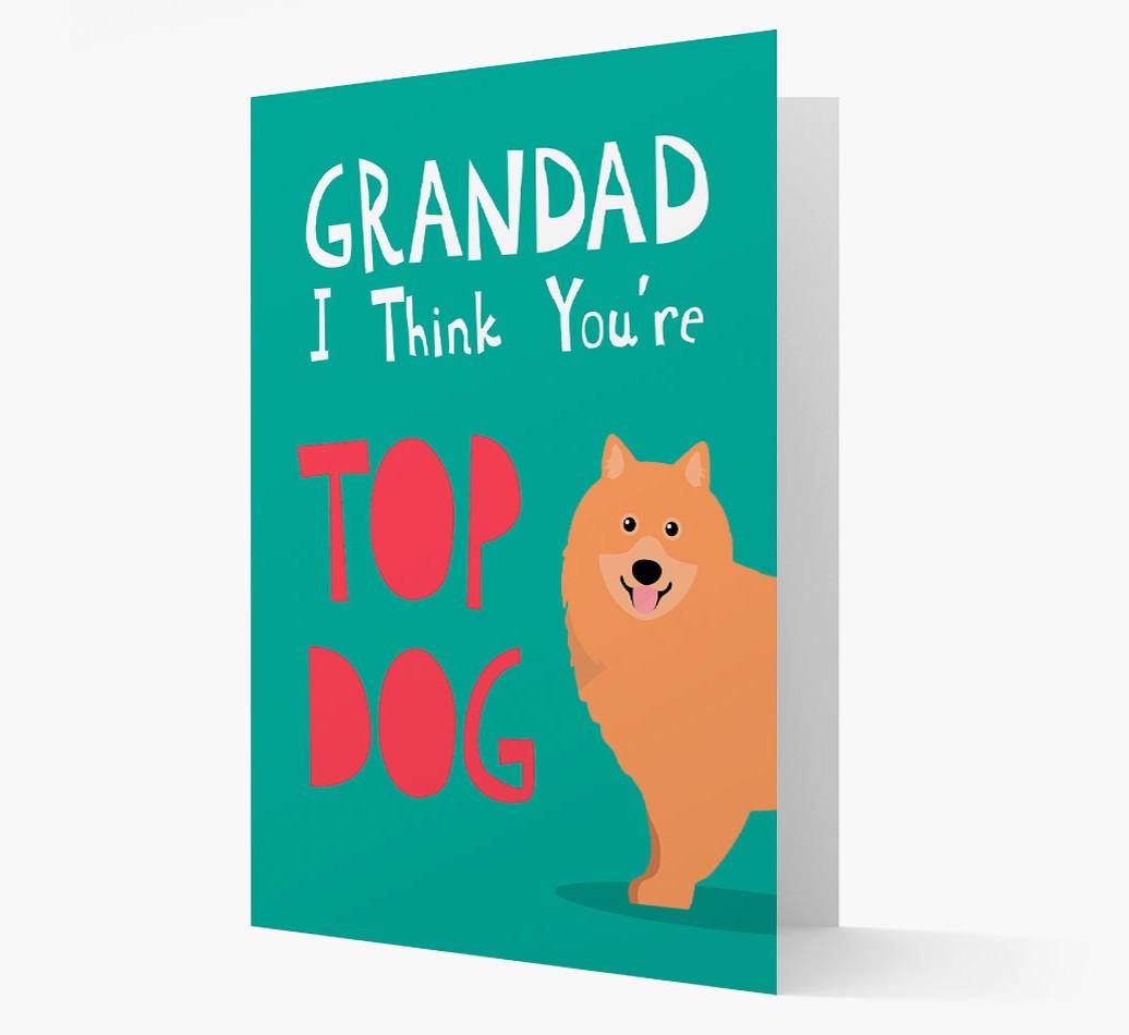 Grandad You're Top Dog: Personalised {breedFullName} Card