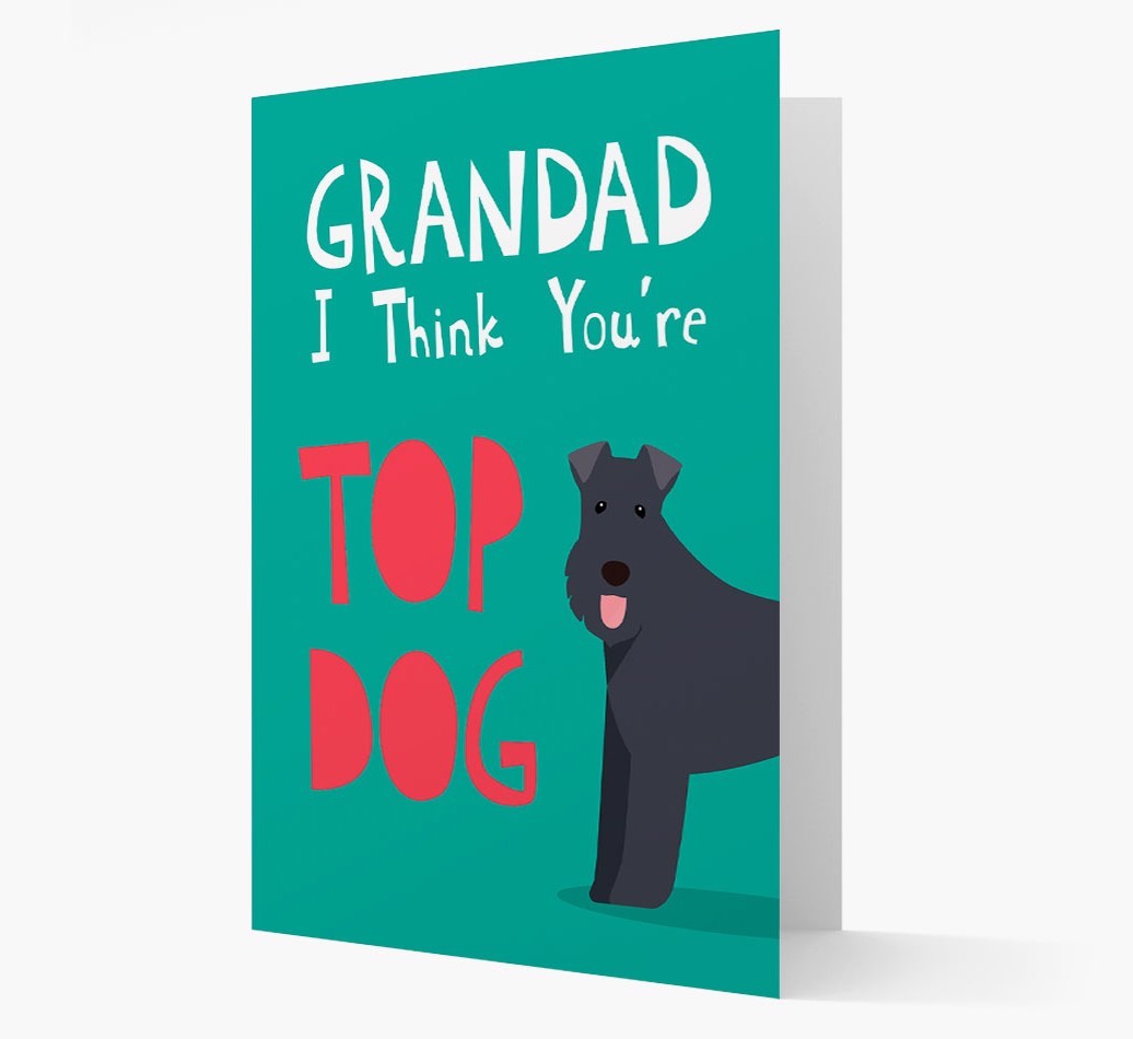 Grandad You're Top Dog: Personalised {breedFullName} Card