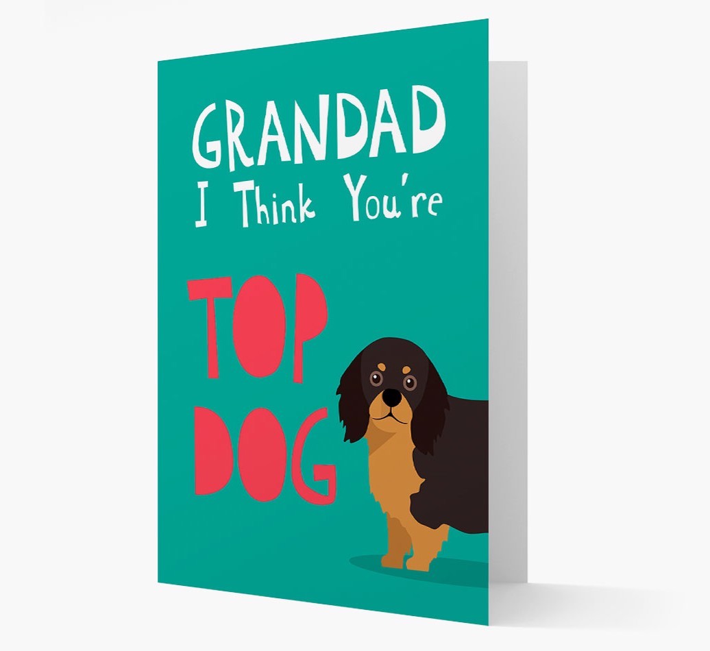 Grandad You're Top Dog: Personalised {breedFullName} Card