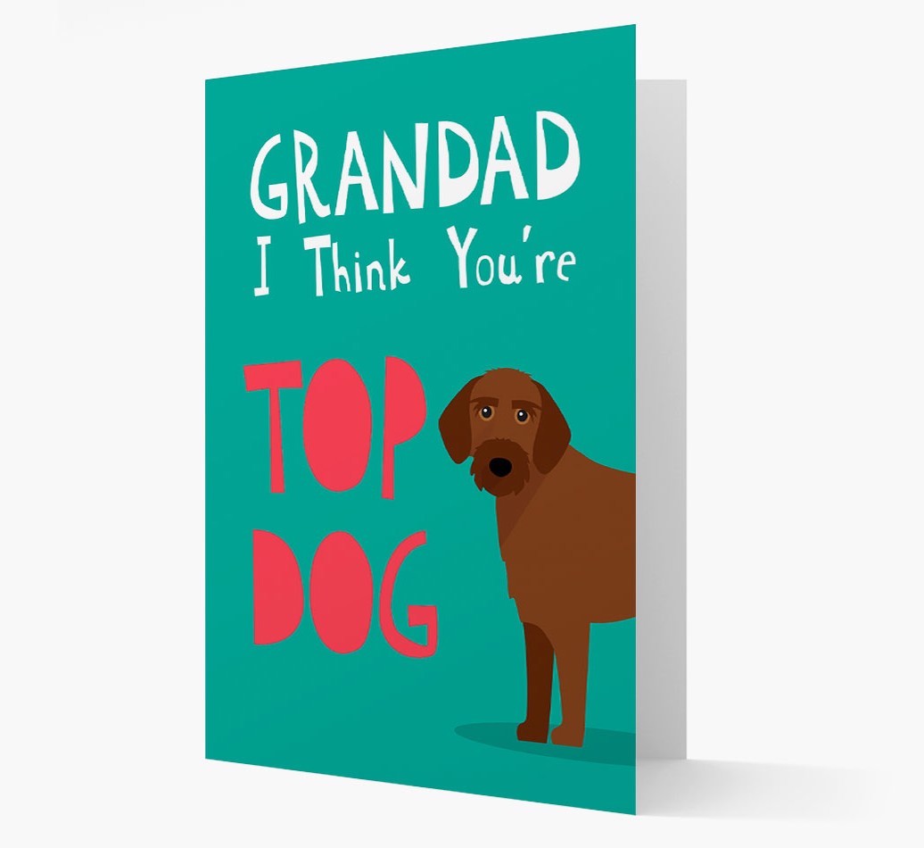 Grandad You're Top Dog: Personalised {breedFullName} Card