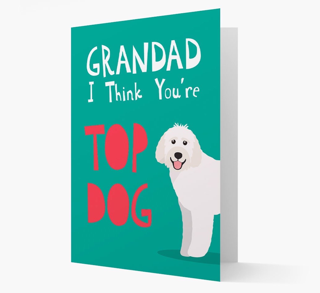 Grandad You're Top Dog: Personalised {breedFullName} Card