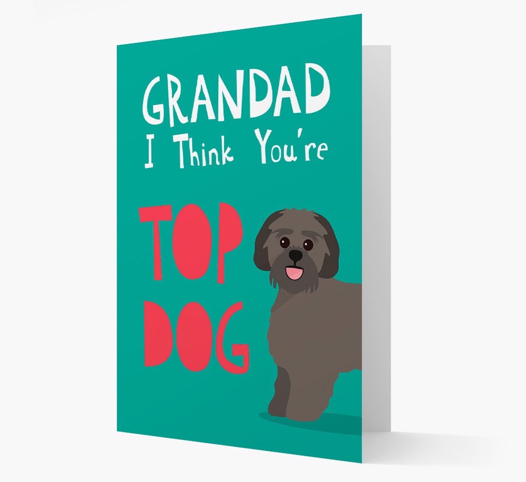 Grandad You're Top Dog: Personalised {breedFullName} Card