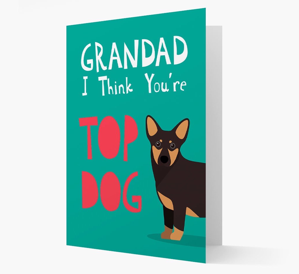 Grandad You're Top Dog: Personalised {breedFullName} Card