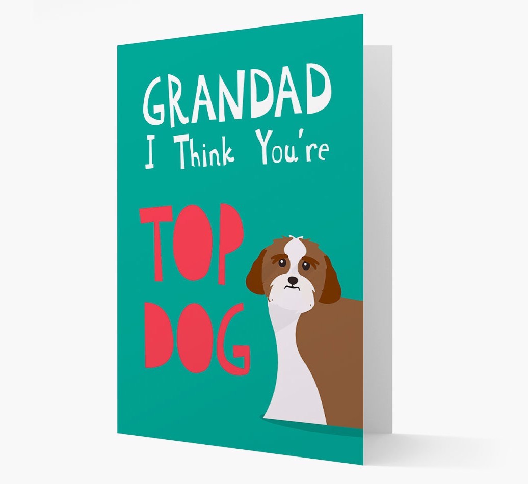 Grandad You're Top Dog: Personalised {breedFullName} Card